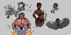 thebuttdawg:  new ocs doodles