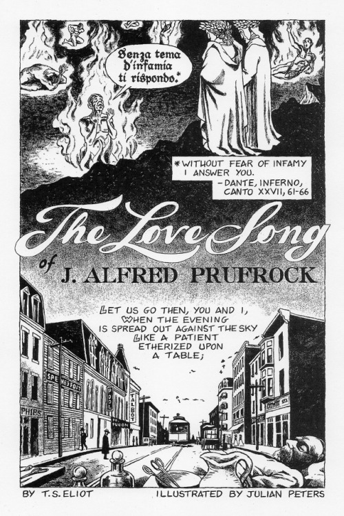 (via The Love Song of J. Alfred Prufrock by T.S. Eliot) Click on link to see the complete poem illus
