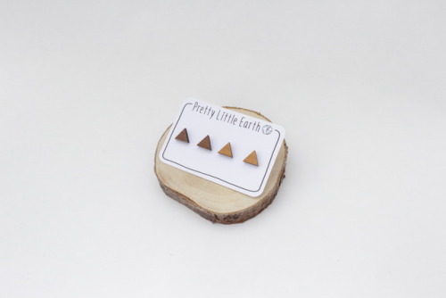 Don’t be a square. Wear these triangle stud earrings!Here’s a link to our Etsy Shop