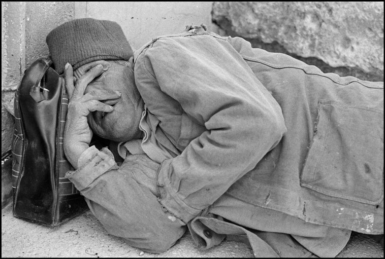  Guy Le Querrec FRANCE. Martigues. In the port , an immigrant worker. May, 1972.