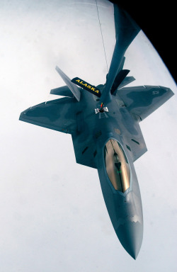 robotpignet:  F-22A refueling 