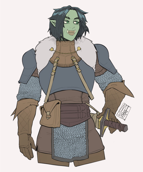 bigmsaxon:Half-orc gal for /tg/