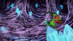 bbdeathz:LOOK AT GROVYLE CARRYING CORPHISH!!  :D