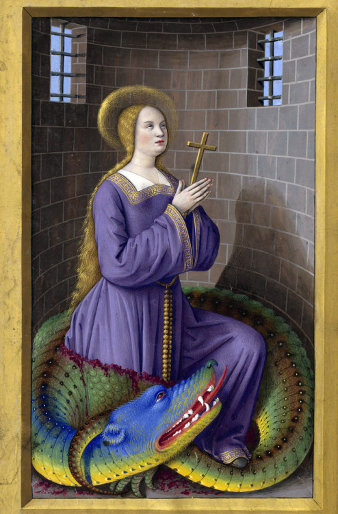 discardingimages: Saint Margaret and the DragonLes Grandes Heures d'Anne de Bretagne, Jean Bourdicho