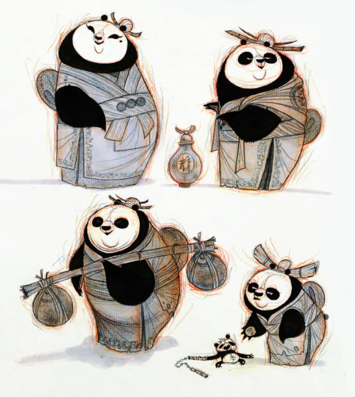 wannabeanimator:Kung Fu Panda 3 (2016) | character designs by Nico Marlet (x)