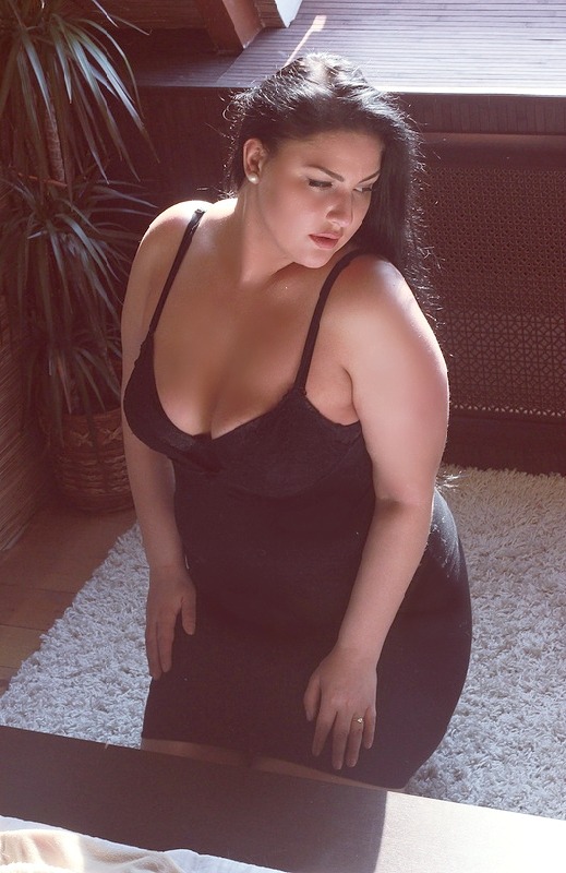 Black dress plus size models