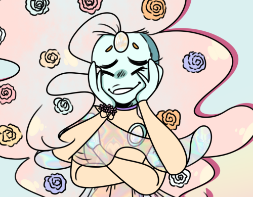 Another thing i drew last year was my gem’s fusion! Which was opal!! I’ve had the linear