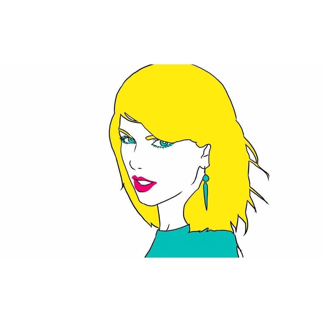 Taylor Swift Taylorswift Drawing Popart