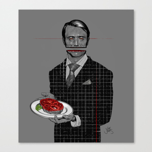 leifjones:*NEW PRINT* Hannibal (blood & bone variant)20% off + free shipping only via this promo