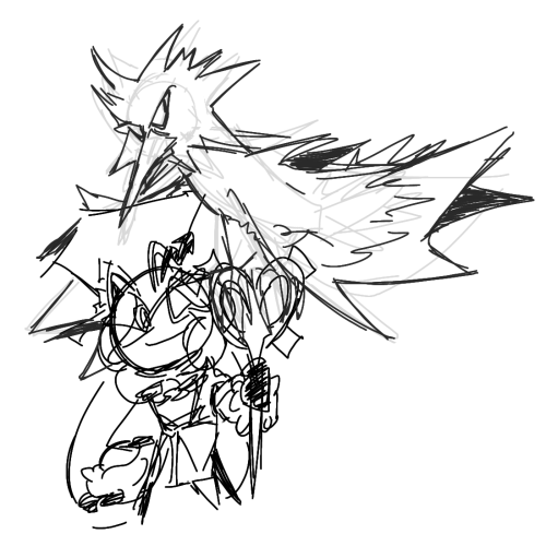 I Have These Kinda Old Doodles Of Tk Having A Zapdos And A Jolteon! I Still Love Em To Death