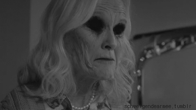 psychotic-symptomatology:  Her soul is being raped in Hell!  Haha grandma’s face..when she realizes her butterscotch pudding is black methysil ..or however it’s spelled
