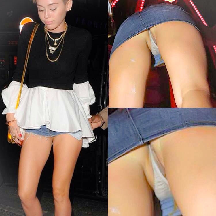 Miley cyrus pussy slip