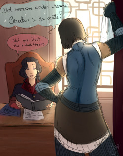juluia:  wow, it’s been some time since I posted some korrasami!   &gt; u&lt;