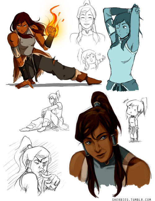 sherbies:i doodled some korra because i really need to get back to drawing as often as i used to