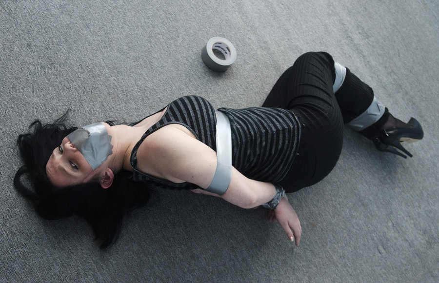 boundsilence:  Totally taped up 