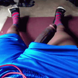 triplexratedme:  Suprise look at my big dick