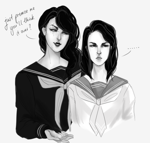 messatine:  so i made a japanese girl gang AU a while back because 1. im embarrassing and 2. i 