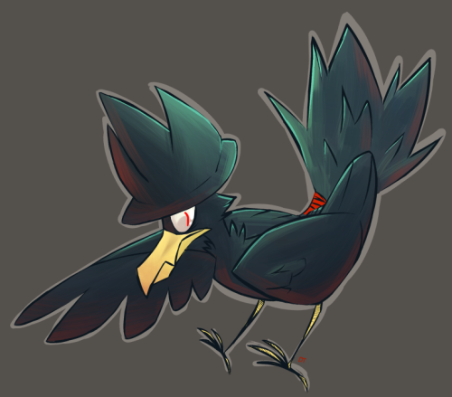 Murkrow by *Dusty-Demon