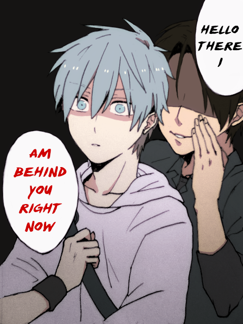 aki00113:   落書きまとめV5 | エイゴおる  I laughed pretty hard at this FRICKIN TAKAO MY POOR BBY KUROKO  obviously procrastinating on the long kagakuro comic 