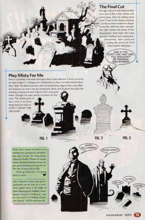 maxmarvel12345:Basic Training: Mike Mignola - How to Build a Better GraveyardWizard: The Comics Maga