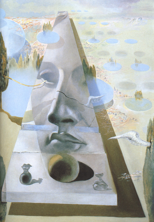sixalien: Apparition of the Visage of Aphrodite of Cnidos in a Landscape Salvador Dali 1981