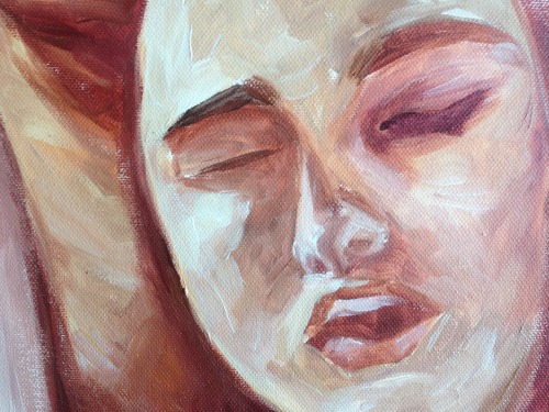 detail of a painting that i’m working on that deals with the trauma of living with undiagnosed