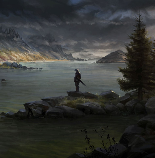 cinemagorgeous:  Tributes to the beautiful world of SKYRIM by artist Michal Kus. 