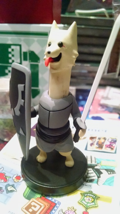 nochocolate:  fangamer displayed the little buddies at PAX west! they can be removed from their bases, and we managed to get a sneak peek of lesser dog’s easter egg! 