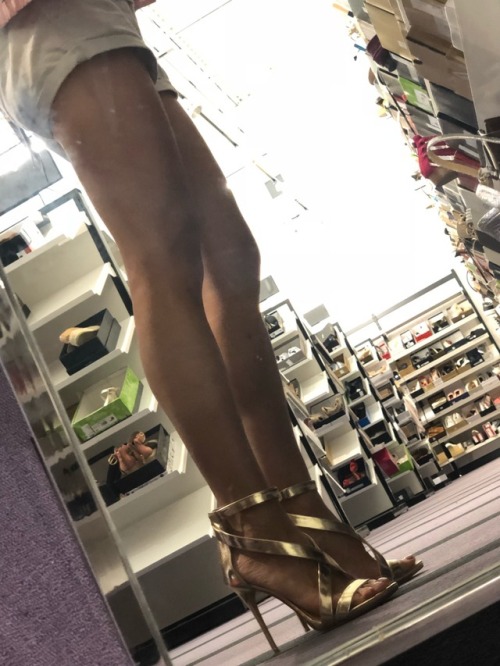 Our 23rd Series of Photos.Asian Hot Wife shoe shopping. Need I say more…….