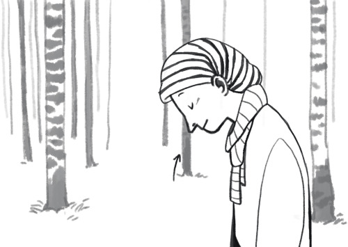 queenoftheantz:myrahild: Storytelling!About meeting “things” in the forest. (black arrow