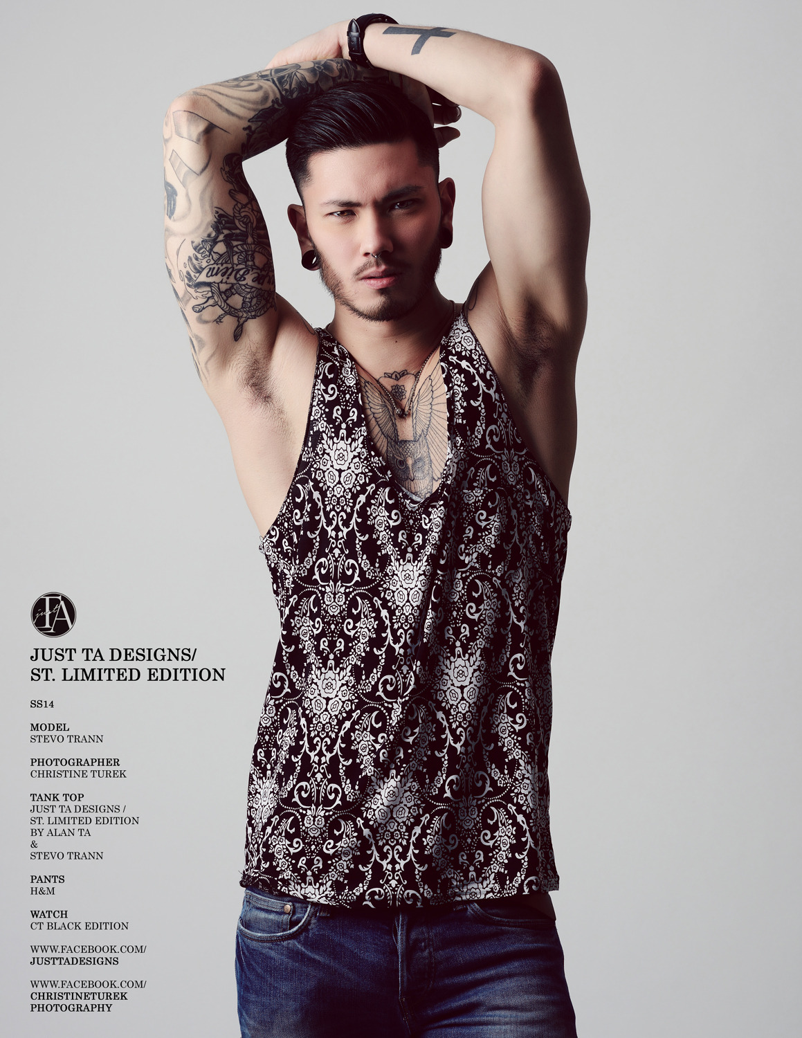 stevotrann:  JUSTTADESIGNS/ST. LIMITED EDITION TANK TOP Model Stevo Trann Photographer