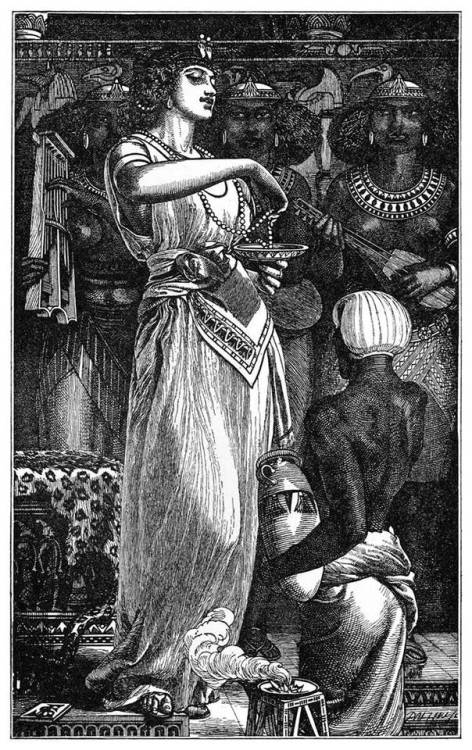 ubeink: Frederick Sandys, artist.“Rosamund, queen of the Lombards” “Morgan le