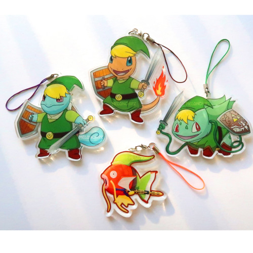 Hey all!I added my fiancee’s Poke-Link acrylic charms to my Etsy! They’re too cute not to share. Com