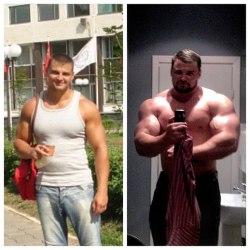 Londonboy45:  Hugemusclegeek:  Pavel Fedorov Transformation  Now That’s Just Hot