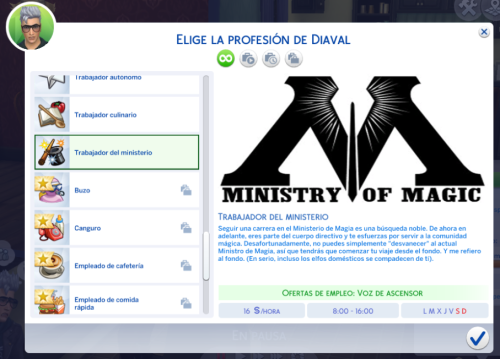 Spanish translation of the Ministry of Magic modDownload