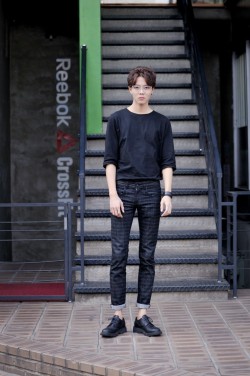 koreanmodel:  Streetstyle: Joo Woo Jae shot