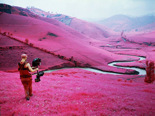 asylum-art:  Richard Mosse: The enclave  the enclave at venice art biennale 2013 In his current show at Jack Shainman, Richard Mosse reprises his heart-rending multimedia installation from the Irish Pavilion at the Venice Biennale last year. The piece,