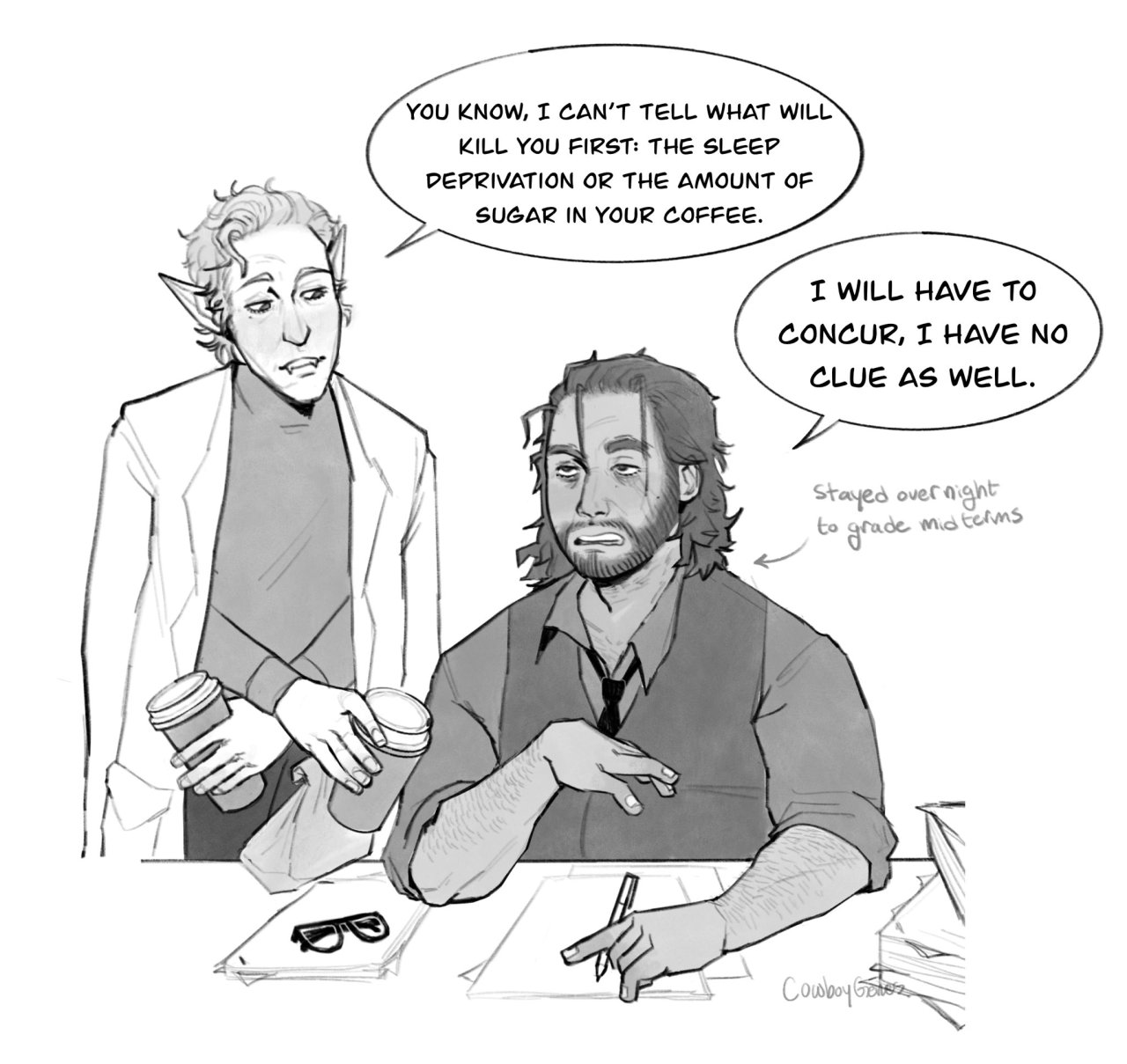 Wild Wild West on Tumblr: Professor au for the bloodweave valentines ...