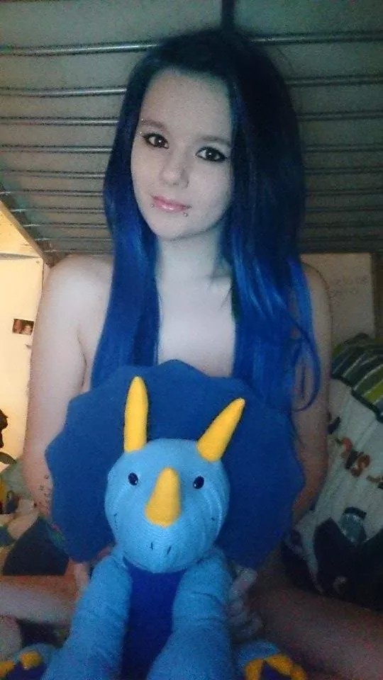 amestrian:  Aw, Tristan the Triceratops :) He still lives on the bed even after moving