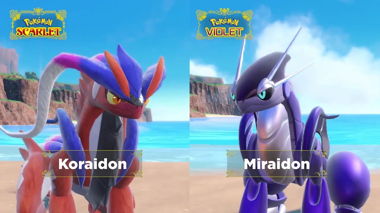 Shiny Paper Koraidon & Miraidon (updated) : r/pokemon