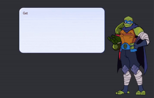 ROTTMNT FUTURE LEONARDO DESKTOP GHOST/UKAGAKA
