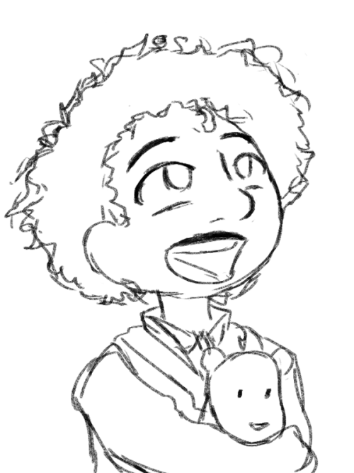 Tried drawing Antonio QwQ still not used to curly hair