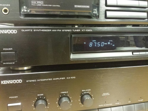 Kenwood Stereo Tower, 1990. Kenwood DP-1020 Compact Disc Player - Kenwood KX-2020 Stereo Cassette De