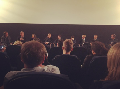 prettyboytgc: Christopher Nolan, Emma Thomas and the cast of Dunkirk at a Q&amp;A for Dunkirk(x)