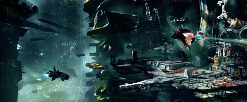 The magnificent Star Wars and sci-fi themed concept artworks of Kevin Jenkins - www.this-is-