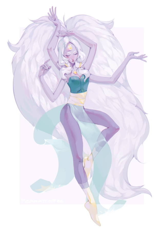 so I made a sketch for Opal quite a while ago and suddenly got inspired to finish it :p pretty satisfied with how she came out~