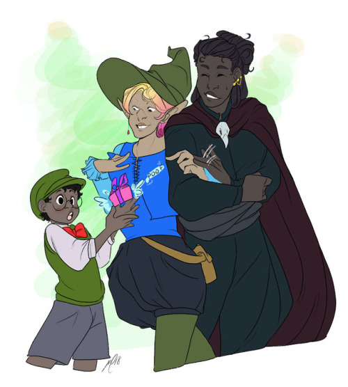 starrrskeleton: biteinsane: For @cerberusscribe ! HAPPY CANDLENIGHTS! A nice family outing on Candle