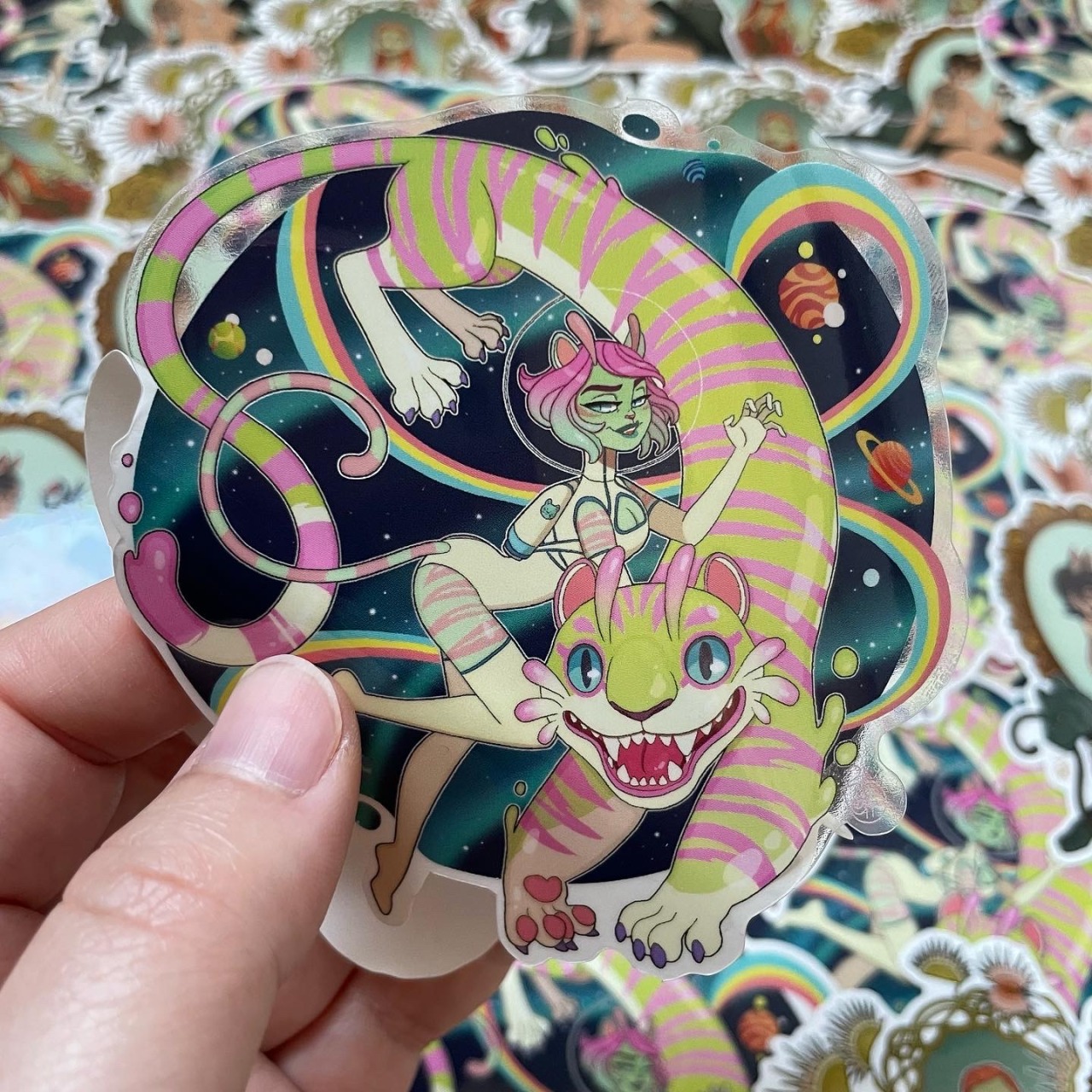 Also all my new convention stickers have arrived too! Technically they are making their debut in my June Patreon Secret 