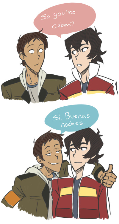 socij: AU where Lance only pretends to know Spanish and only knows a few phrases ❤