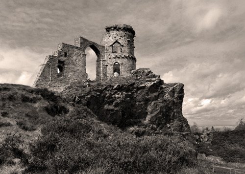 ratatoskm15:Another view of Mow Cop Castle a folly featured in Alan Garner’s novel and subsequent Pl